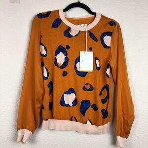 Phillip Lim For Target Animal Print Orange Sweater